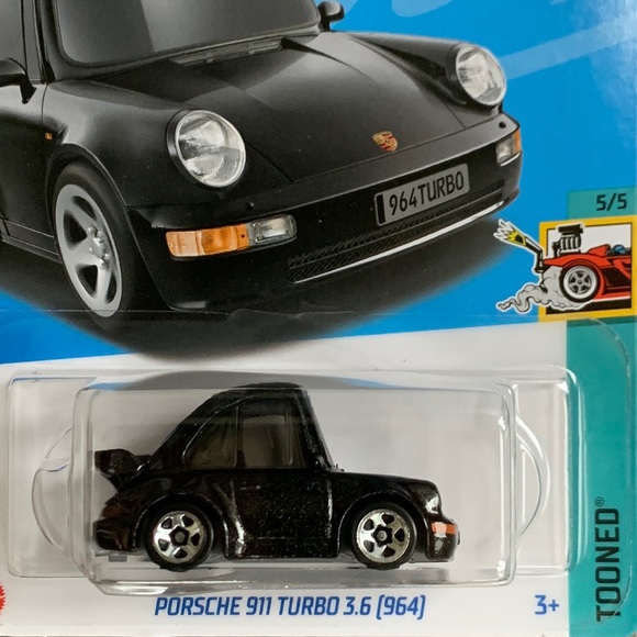 Hot Wheels Car Porsche 911 Turbo 3.6 964 HotWheels Tooned Mainline  2023 HKG69 - Picture 2 of 6
